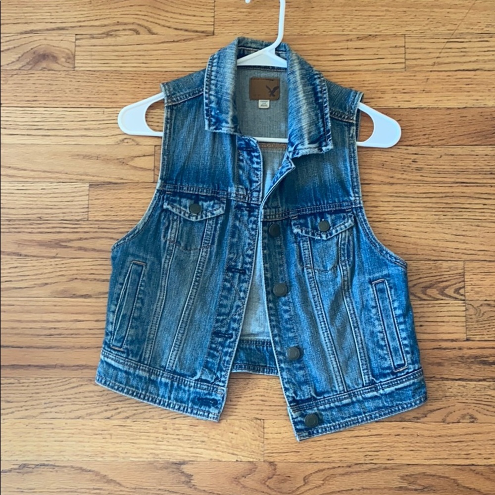 American Eagle Denim Vest